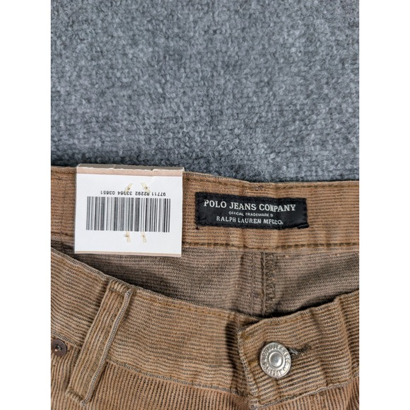 Vtg Ralph Lauren Polo Jeans Company Corduroy Hayden Pants Mens 36/30 Brown NWT - Picture 7 of 10